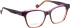 Entourage Of 7 CLEMENTINE glasses in Purple/Brown