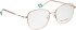 Bellinger INCOLOR-4 glasses in Rose Gold/White