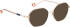 Bellinger INCOLOR-3 glasses in Rose Gold/Blue
