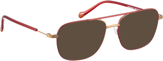 Bellinger LESS-TITANIUM-5 glasses in Red/Gold