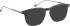 Entourage Of 7 FROST glasses in Black/Grey