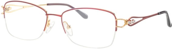 Ferucci FT-717 glasses in Wine/Gold