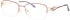 Ferucci FT-717 glasses in Wine/Gold