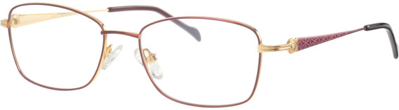 Ferucci FT-718 glasses in Wine/Gold