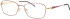 Ferucci FT-718 glasses in Wine/Gold