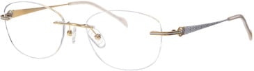 Ferucci FT-734 glasses in Gold/White