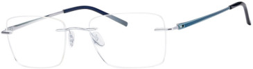 Ferucci FT-761 glasses in Silver/Navy