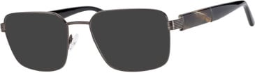 Ferucci F2066 glasses in Gunmetal / Black