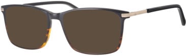 Ferucci F2203 glasses in Black/Brown
