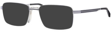 Ferucci FT-726 glasses in Black/Silver