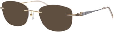 Ferucci FT-734 glasses in Gold/White