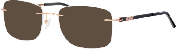 Ferucci FT-735 glasses in Black/Gold