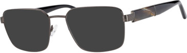 Ferucci F2066 glasses in Gunmetal / Black