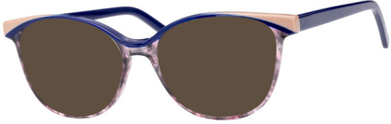 Synergy Syn-6084 glasses in Navy/Beige