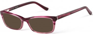 Radley RDO-15514 Sunglasses in Dark Red Horn Fade