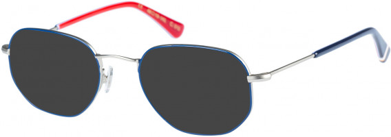 Superdry SDO-HARLON sunglasses in Navy Silver