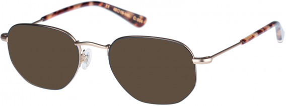 Superdry SDO-HARLON sunglasses in Black Gold