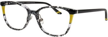 ProDesign Denmark GLOW 2 glasses in Black & White/Yellow