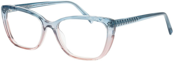 ProDesign Denmark AURA 1 glasses in Clear Blue/Peach
