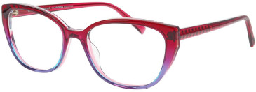 ProDesign Denmark AURA 2 glasses in Red/Blue