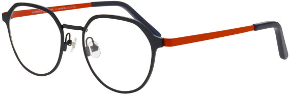 ProDesign Denmark BOW 3 glasses in Black/Dark Orange