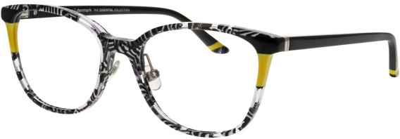 ProDesign Denmark GLOW 2 glasses in Black & White/Yellow