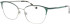 ProDesign Denmark LASH 3 glasses in Green/Silver