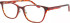 ProDesign Denmark TOPO 3 glasses in Brown/Red