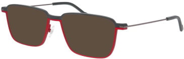 ProDesign Denmark EXACT 2 glasses in Red/Grey