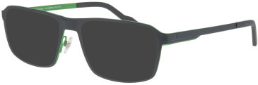 ProDesign Denmark FLAKE 4 glasses in Black/Green
