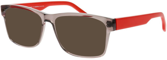 ProDesign Denmark GRANDD 1 glasses in Clear Grey/Red