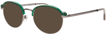 ProDesign Denmark SWITCH 2 glasses in Silver/Green