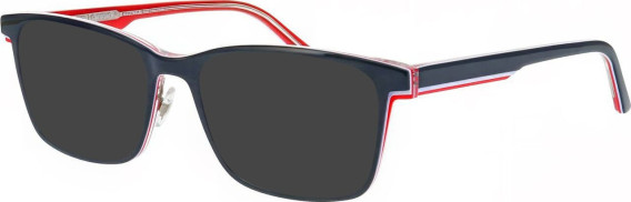 ProDesign Denmark TOPO 2 glasses in Dark Blue/Red