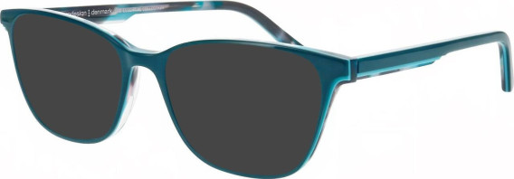 ProDesign Denmark TOPO 3 glasses in Teal
