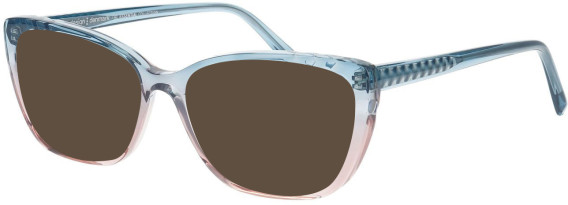 ProDesign Denmark AURA 1 glasses in Clear Blue/Peach
