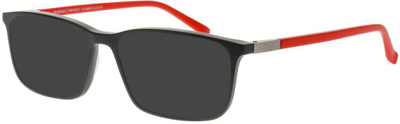 ProDesign Denmark BLOCK 2 glasses in Grey/Red