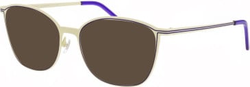 ProDesign Denmark LINED 2 glasses in Cream/Purple