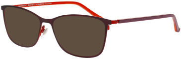 ProDesign Denmark QUADRA 1 glasses in Burgundy/Purple