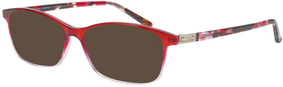 ProDesign Denmark SLIM 2 glasses in Red/Clear