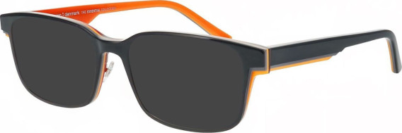 ProDesign Denmark TOPO 1 glasses in Black/Orange