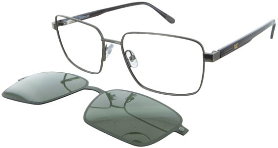 CAT CTSC-0013 CL glasses in Gunmetal/Green Tint