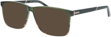 Jaguar 31034 sunglasses in Green/Brown