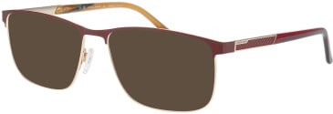 Jaguar 33129-58 sunglasses in Burgundy/Gold