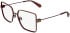 Calvin Klein CKJ26203 glasses in Amber Gold/Matte Burgundy