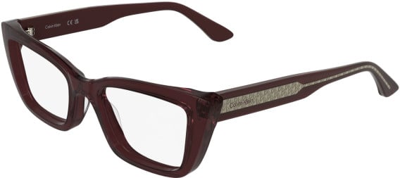 Calvin Klein CK25549 glasses in Transparent Burgundy