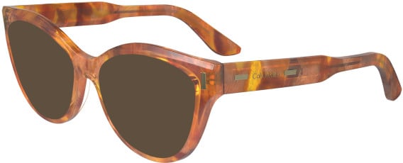 Calvin Klein CK23541 sunglasses in Caramel Havana