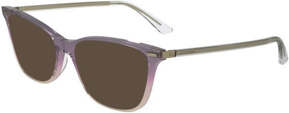 Calvin Klein CK23544-50 sunglasses in Transparent Violet/Pink/Nude