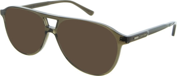 Calvin Klein CK25107 Sunglasses in Clear Brown