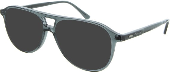 Calvin Klein CK25107 Sunglasses in Clear Blue