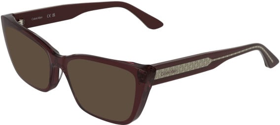 Calvin Klein CK25549 sunglasses in Transparent Burgundy